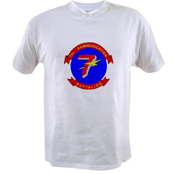 7CB - A01 - 04 - 7th Communication Battalion - Value T-Shirt - Click Image to Close
